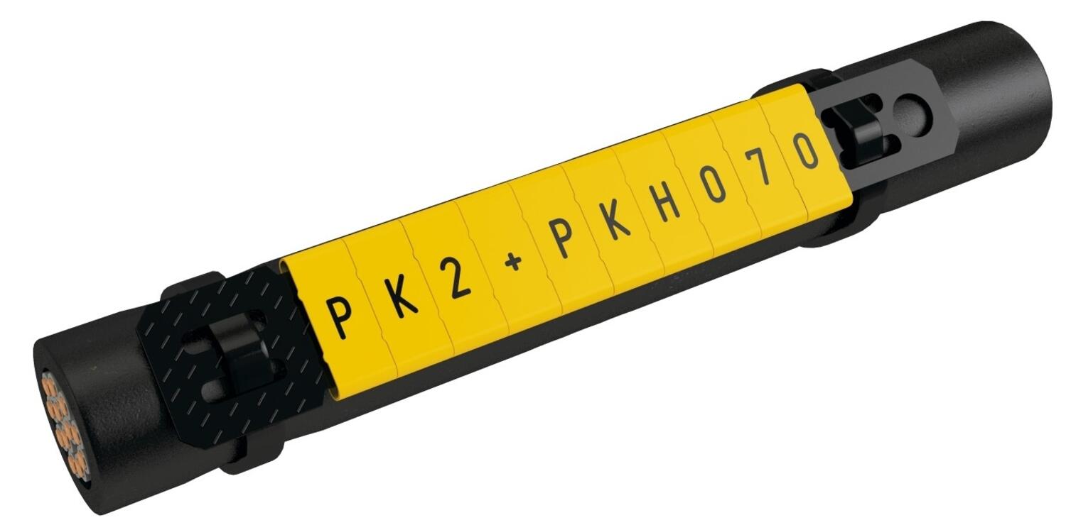 Kaapelimerkki keltainen/musta