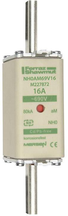 Kahvasulake NH0 aM 690 V 16 A
