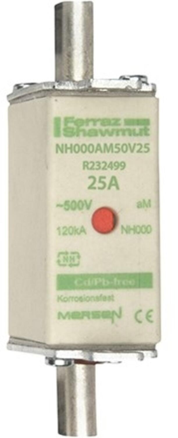 Kahvasulake NH000 aM 500 V 25 A
