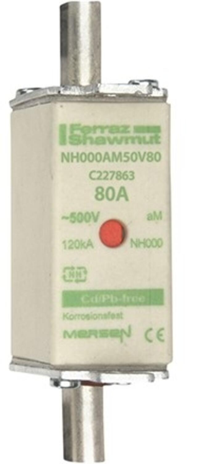 Kahvasulake NH000 aM 500 V 80 A