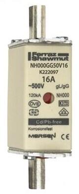 Kahvasulake NH000 gG 500 V 16 A