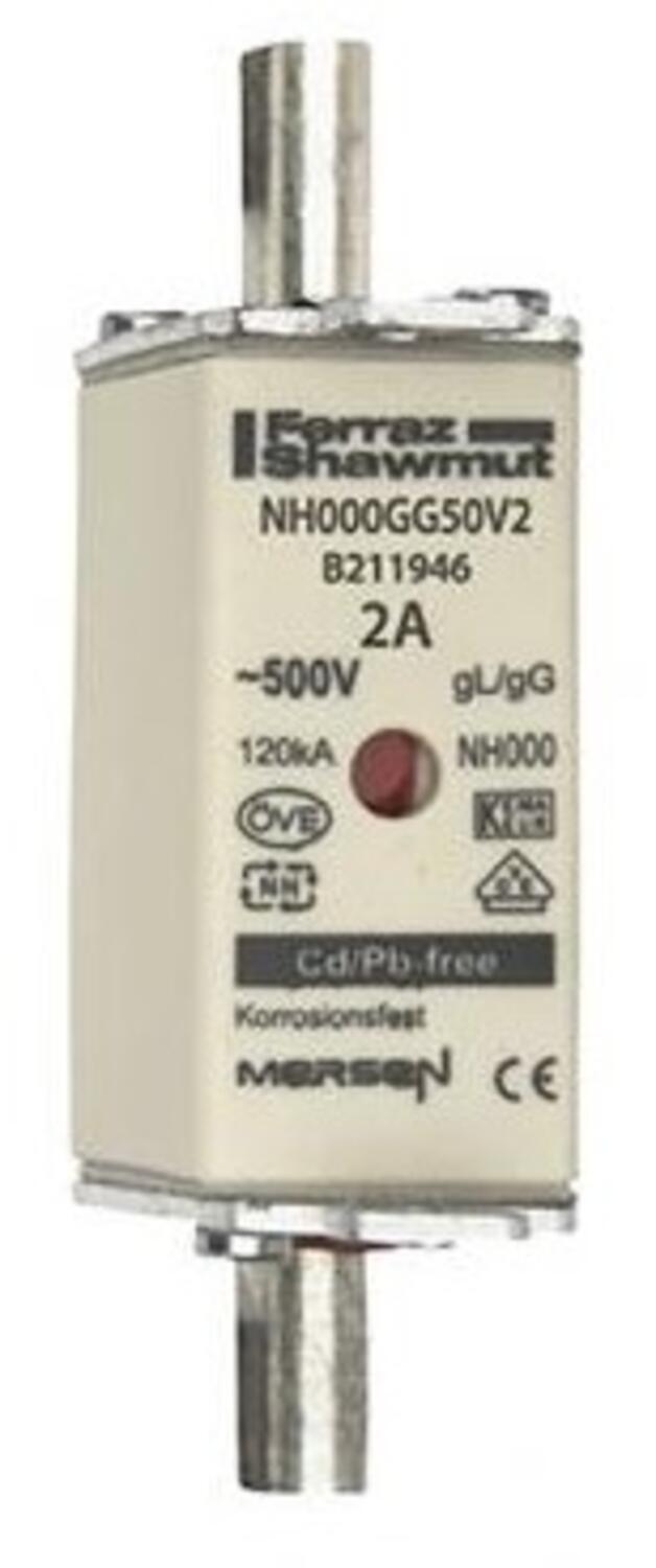 Kahvasulake NH000 gG 500 V 2 A