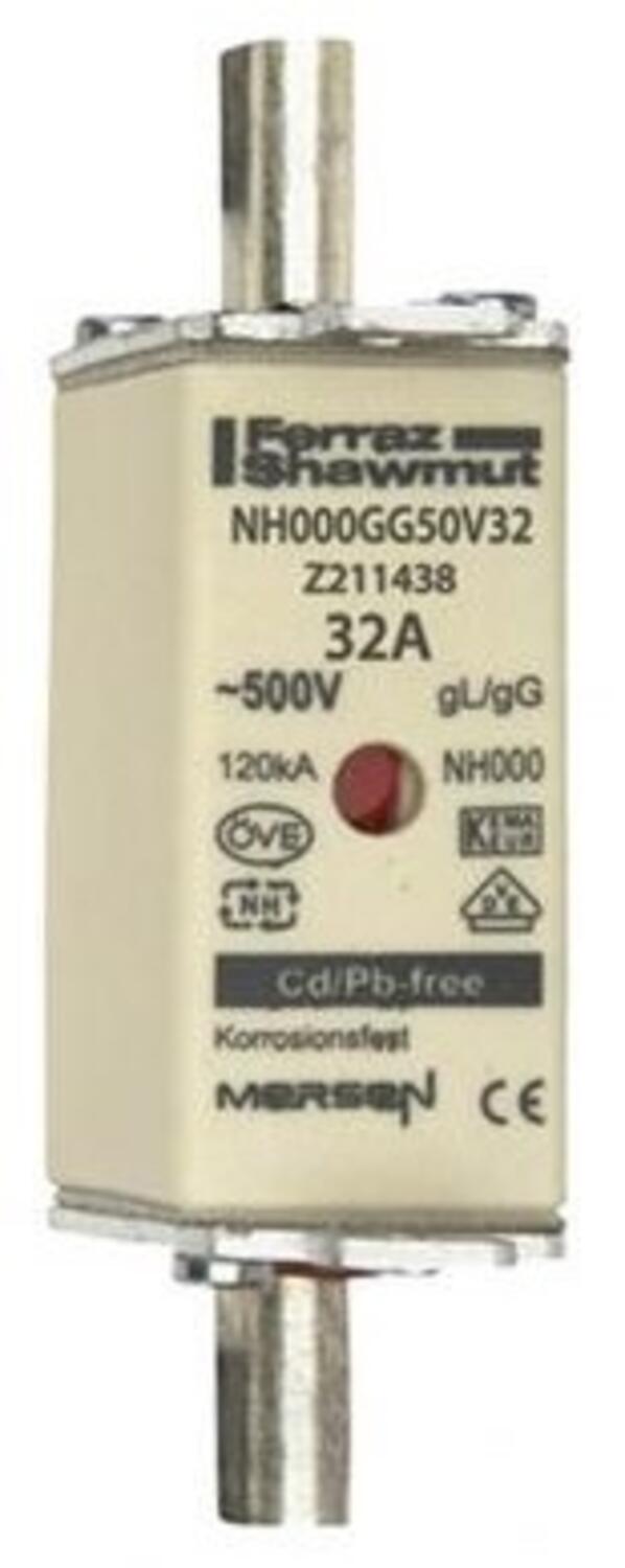 Kahvasulake NH000 gG 500 V 32 A