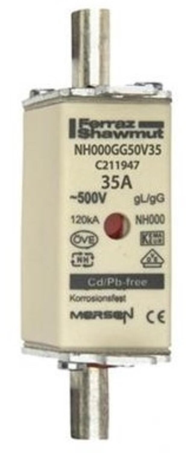 Kahvasulake NH000 gG 500 V 35 A