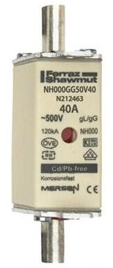 Kahvasulake NH000 gG 500 V 40 A