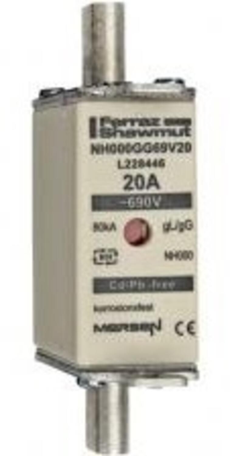 Kahvasulake NH000 gG 690 V 20 A