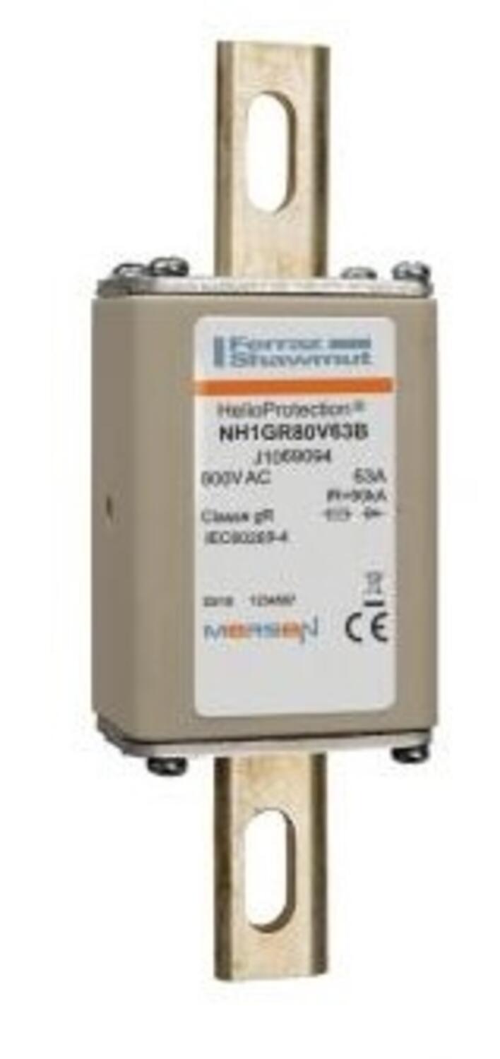 Kahvasulake NH1, gR, 800 V AC, 63 A