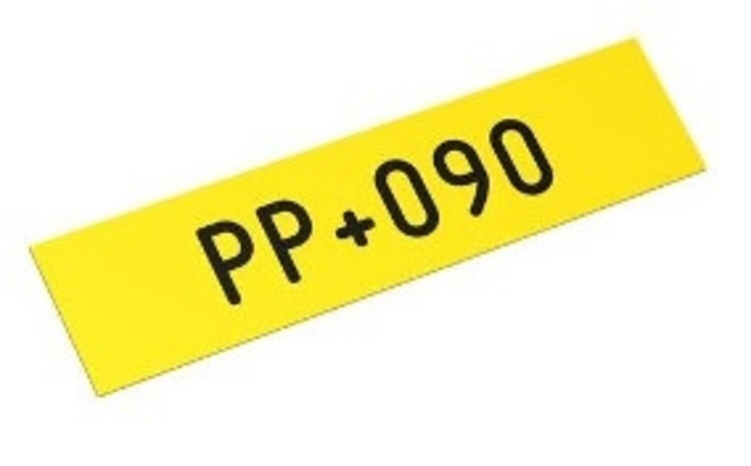 Keltainen PP-nauhaprofiili PP+090