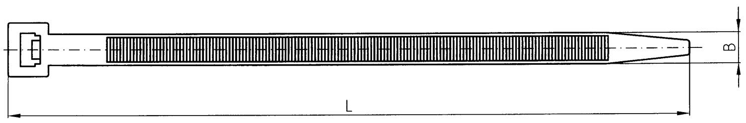 Kokomuoviset nippuysiteet, mittapiirros