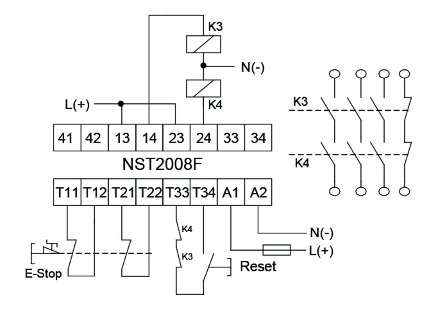 Kontaktorien ohjaus ja valvonta