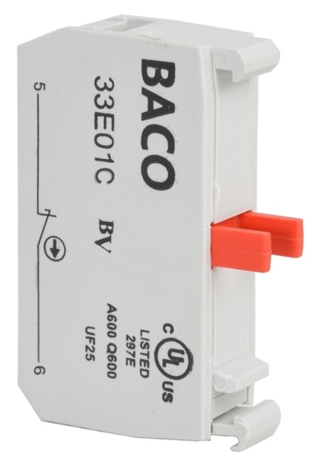 Kosketinyksikkö 1 NC myöhäinen katko