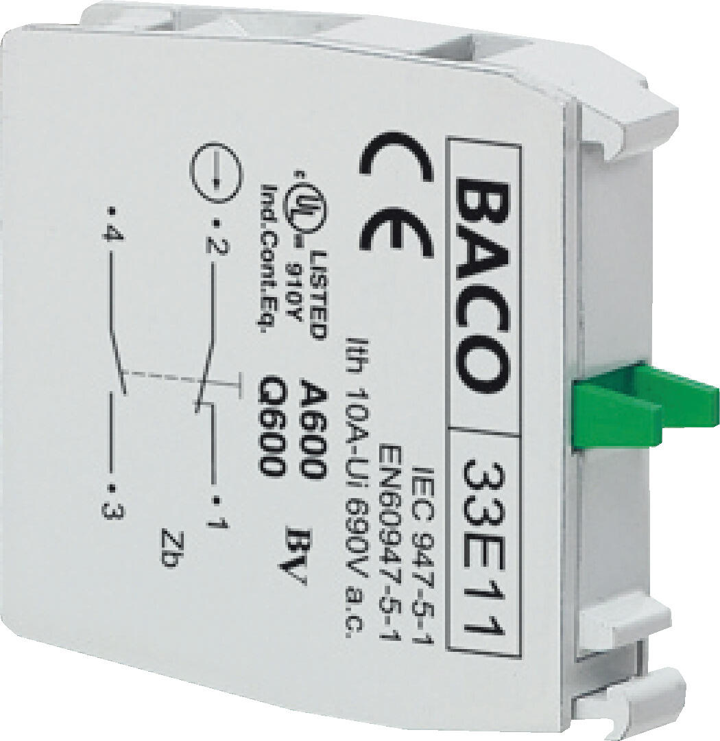 Kosketinyksikkö 1 NO+1 NC