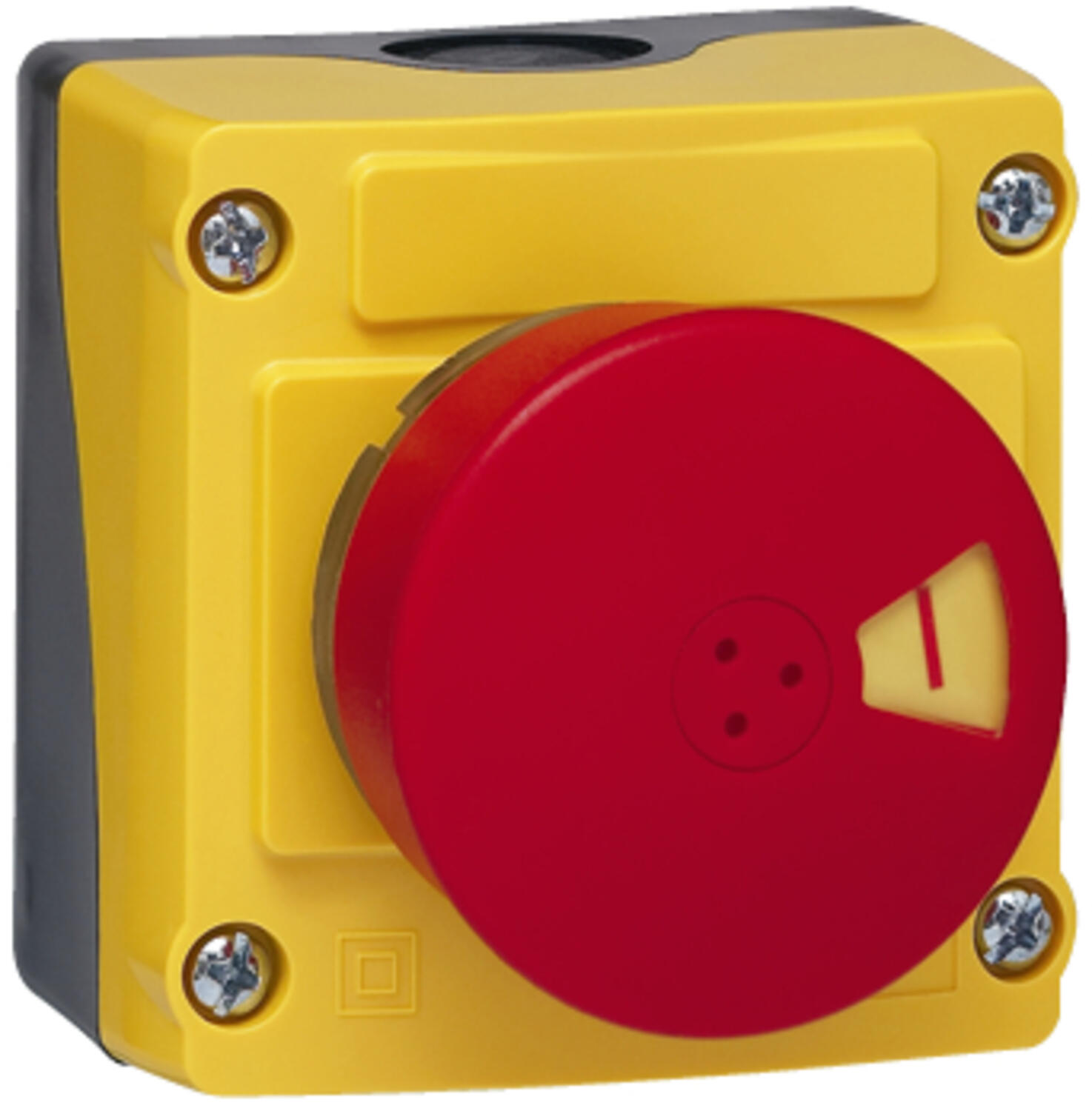 Koteloitu hätäseispainike