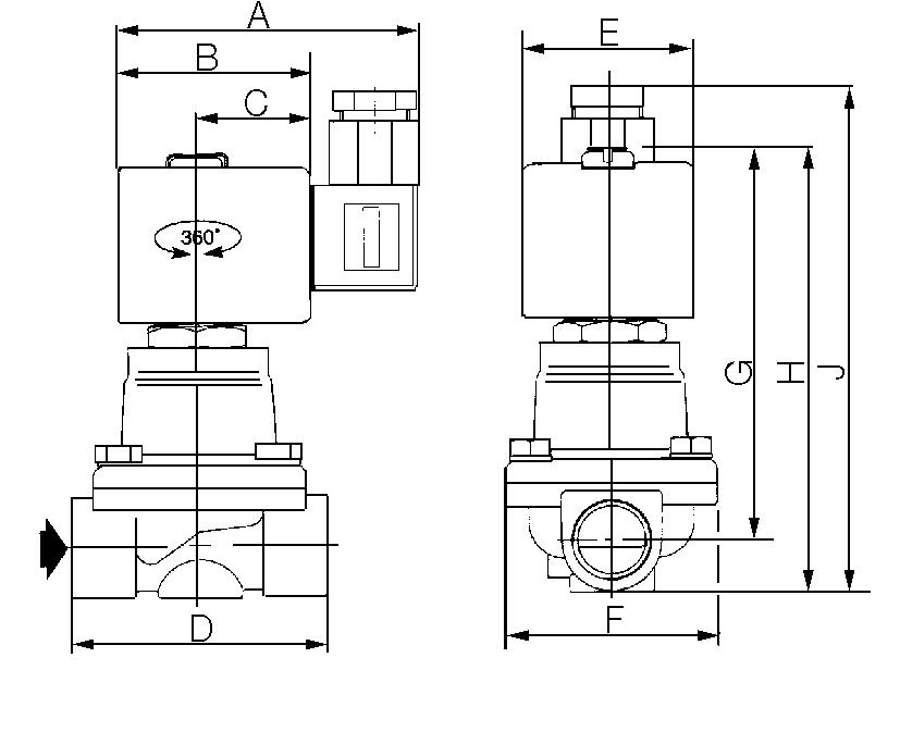Kryogeeninen venttiili, tekninen kuva