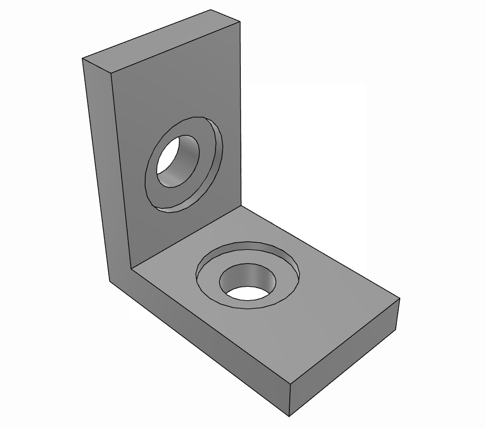 Kulmakiinnike kiinnitystarvikkeilla