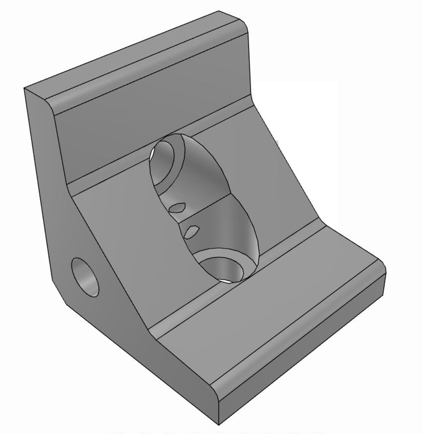 Kulmakiinnike kiinnitystarvikkeilla