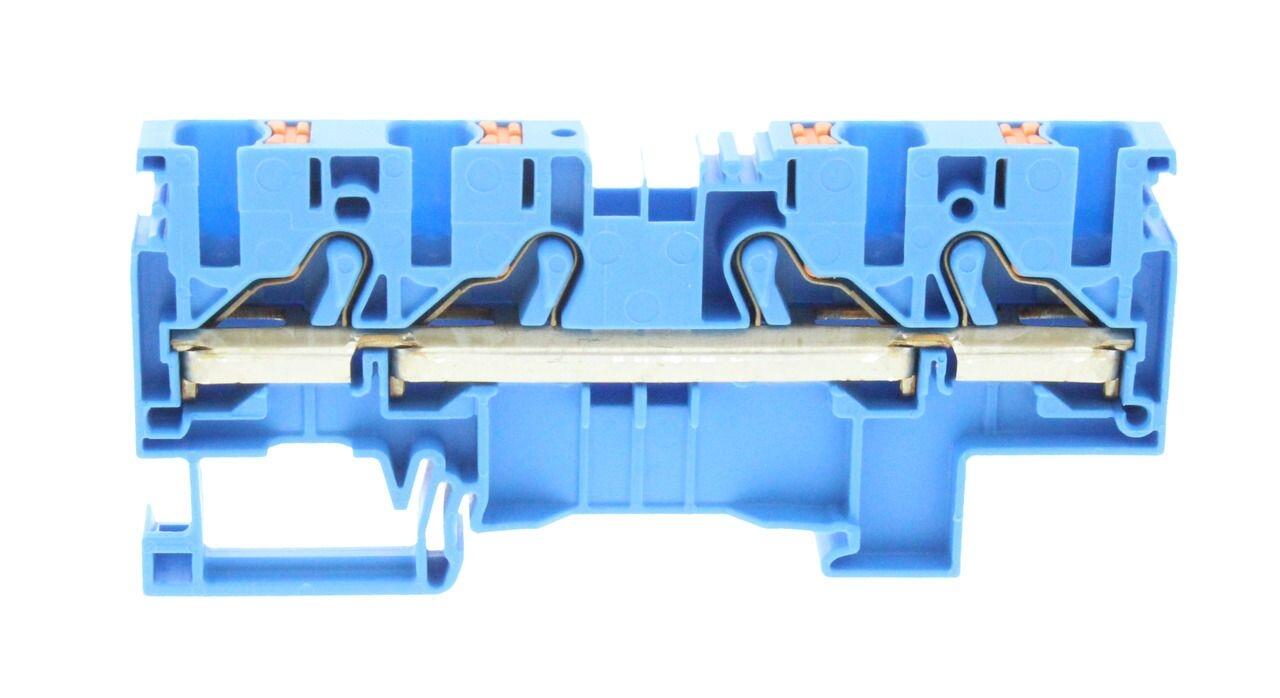 Läpivientiliitin sininen 6 mm2