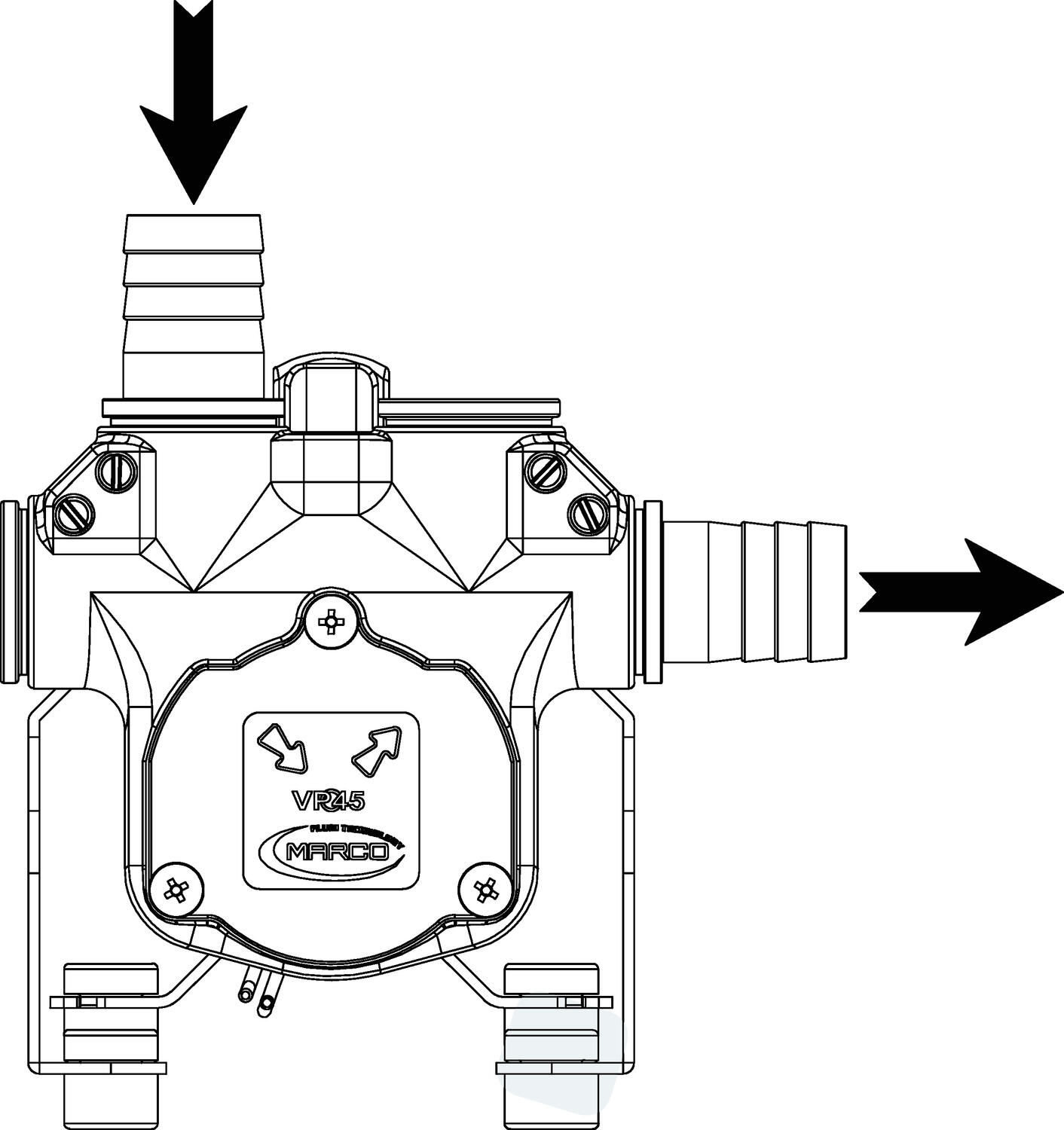 Lamellipumppu tekninen kuva
