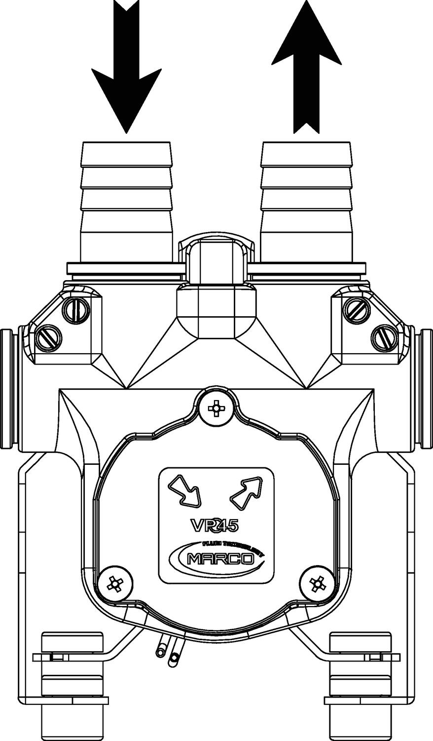 Lamellipumppu virtauskuva 