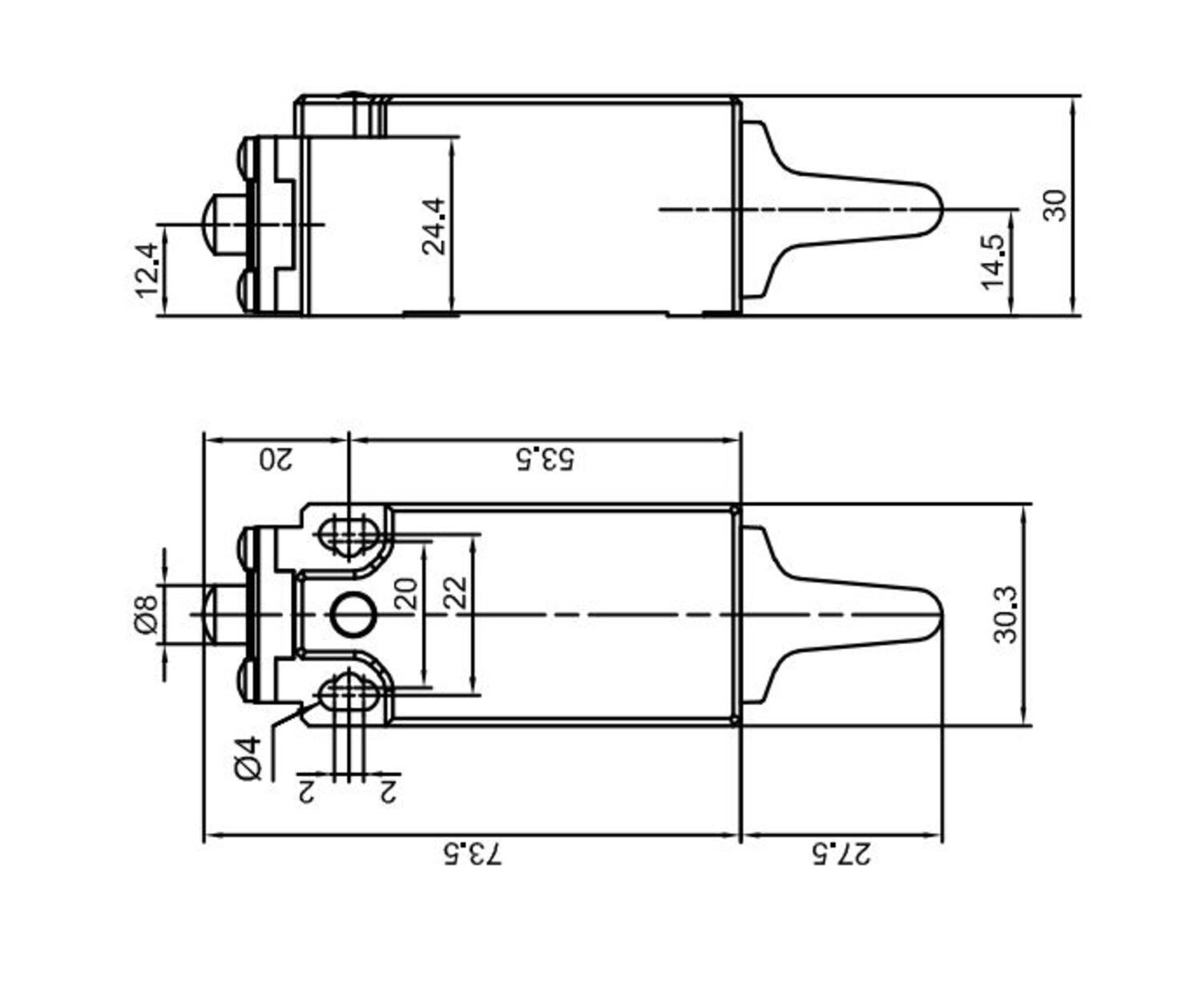 Langattomat jalkakytkimet tekninen kuva