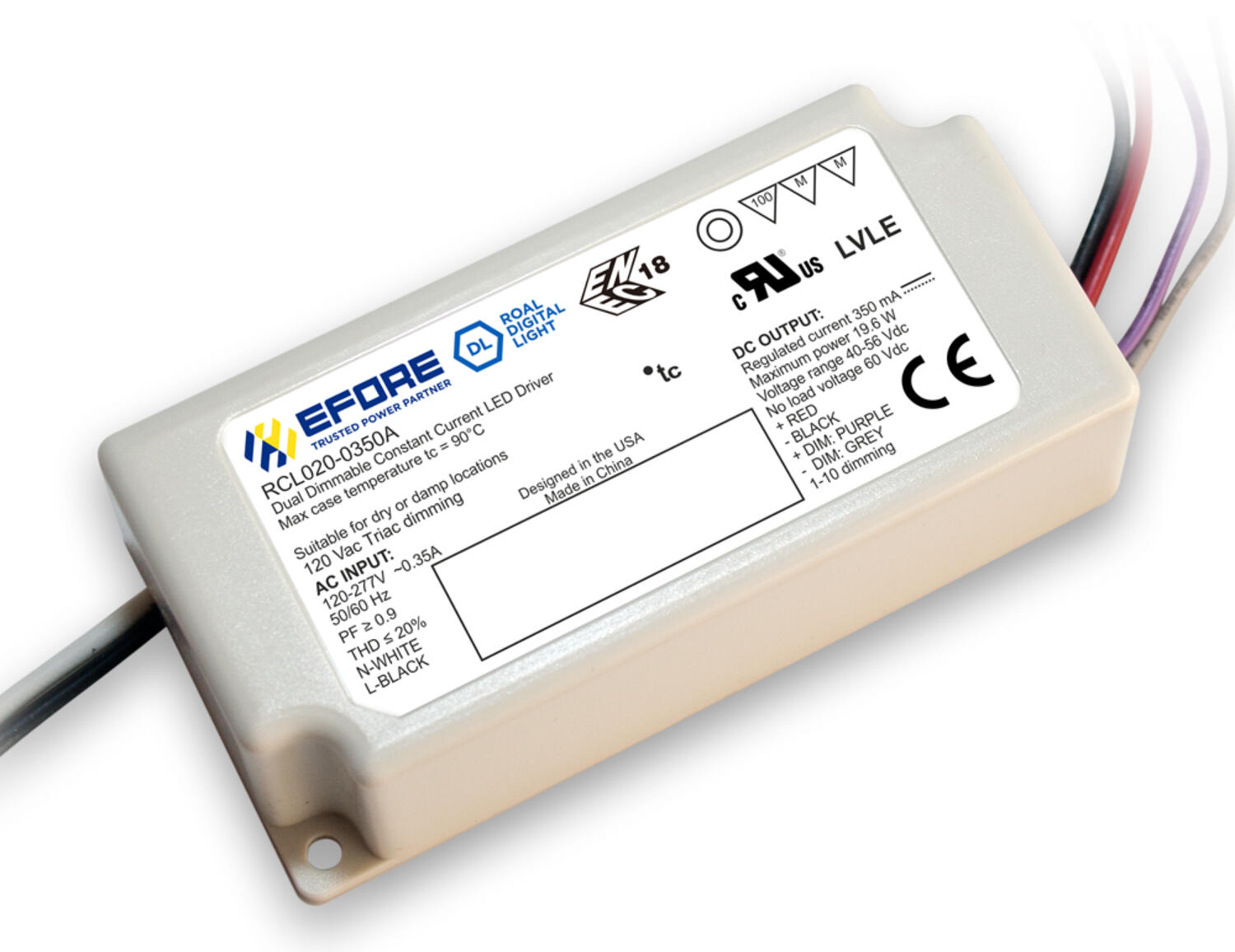 LED-teholähde 120-277 V AC