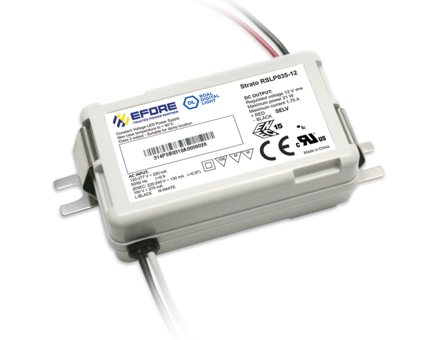 LED-teholähde 120-277 V AC