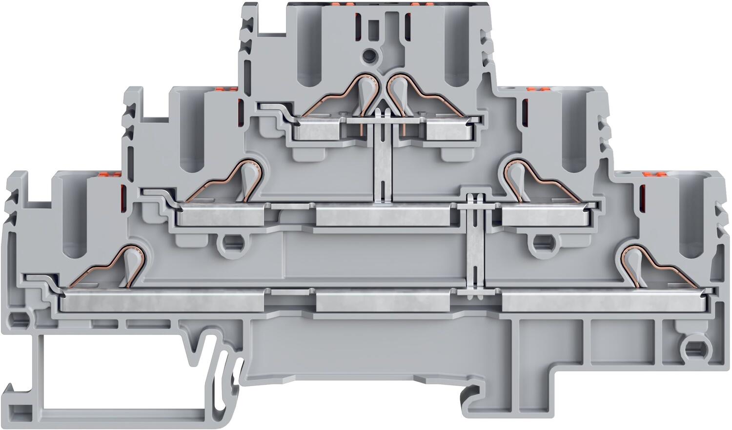 Linkitetty kolmikerrosliitin PIKD harmaa