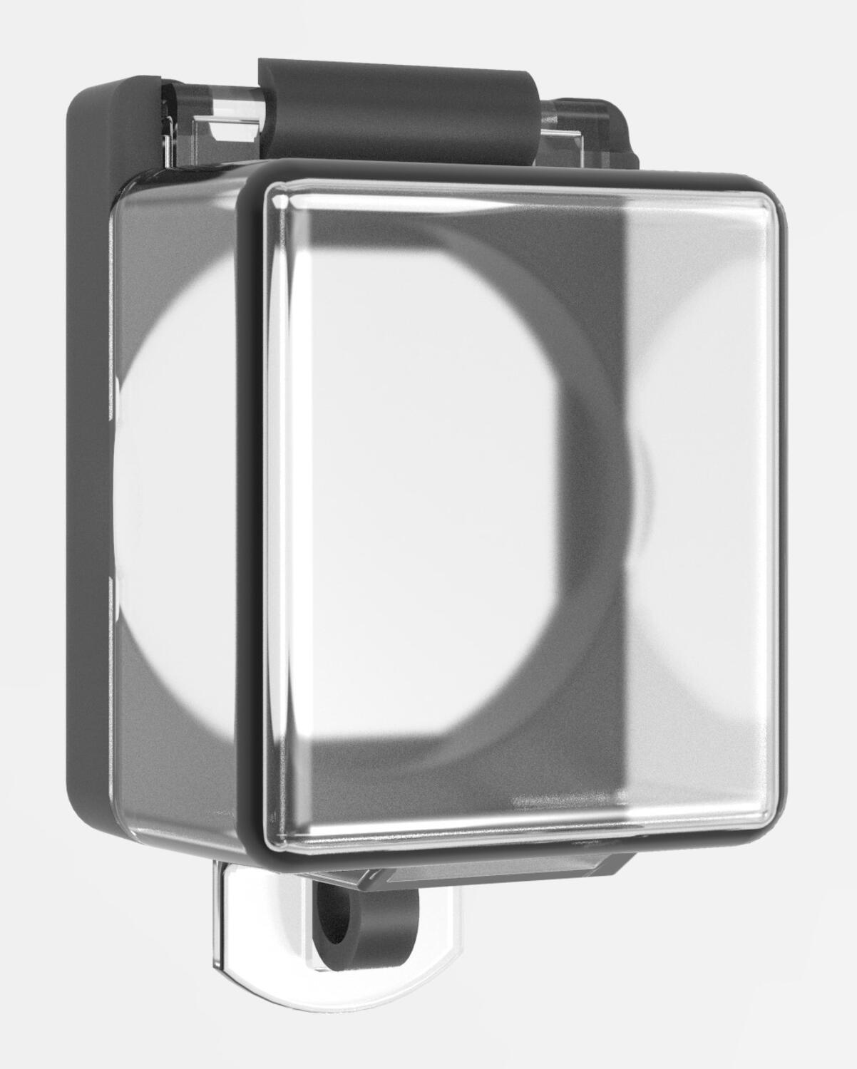 Lukittava suojakansi