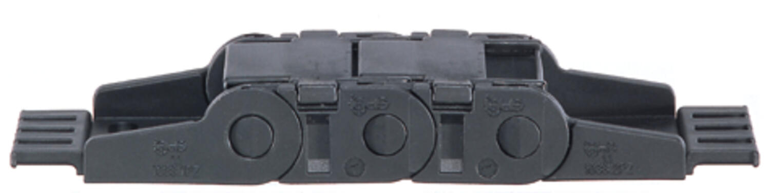 Lukkiutuva päätykiinnikesarja