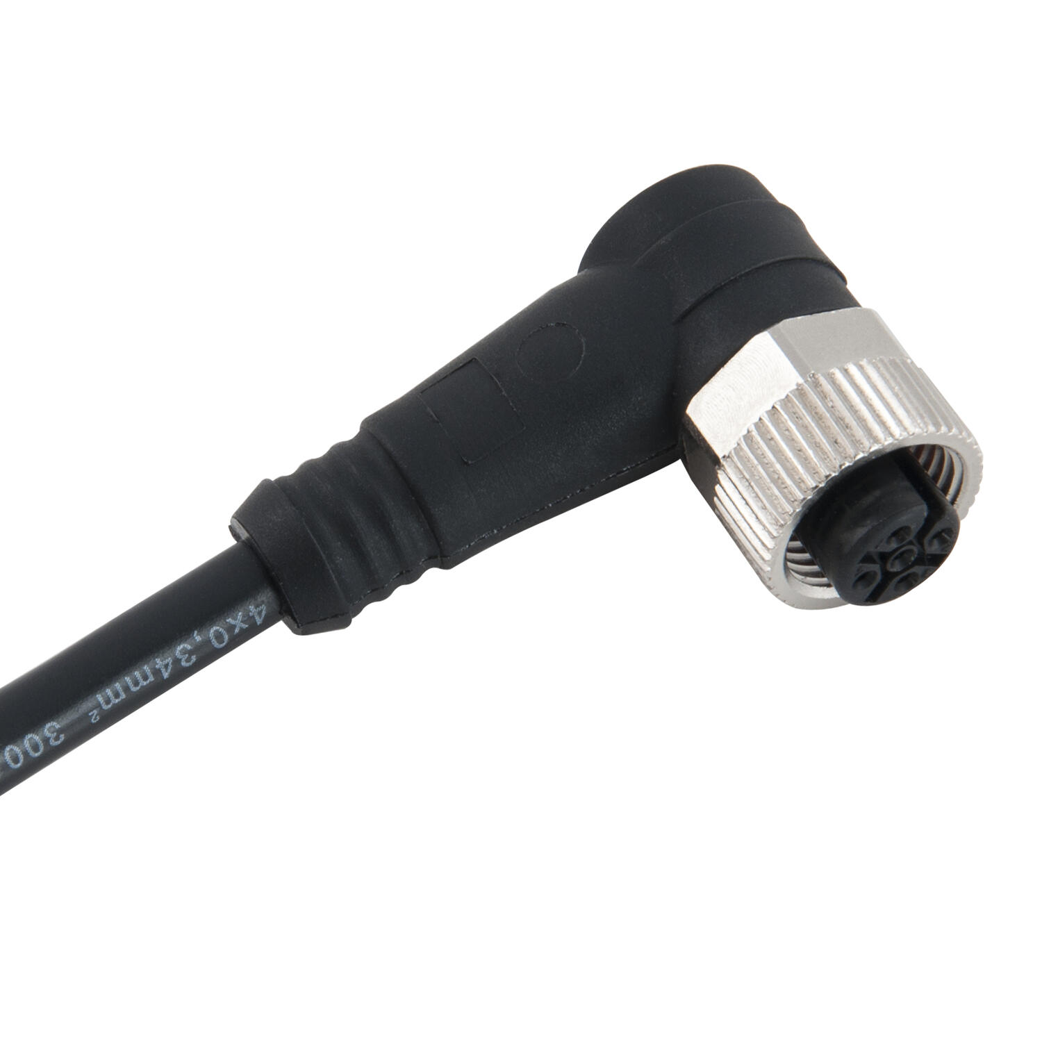 M12 liitinkaap. 90º naaras 4nap 25m WSOR