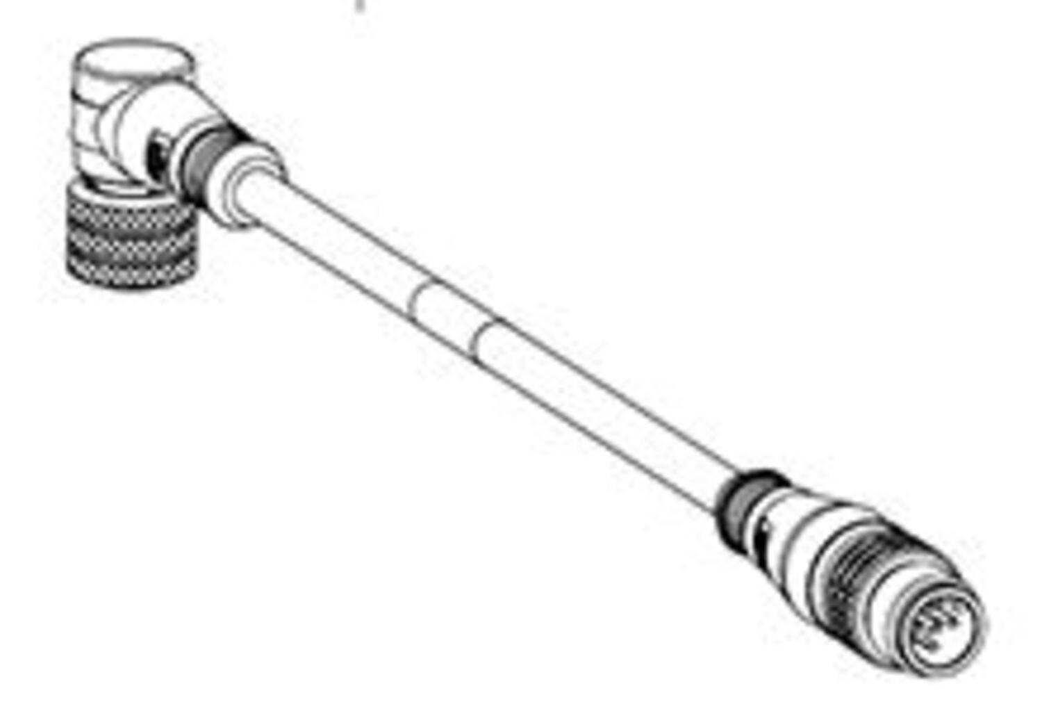 M12 välikaapeli 4-napainen