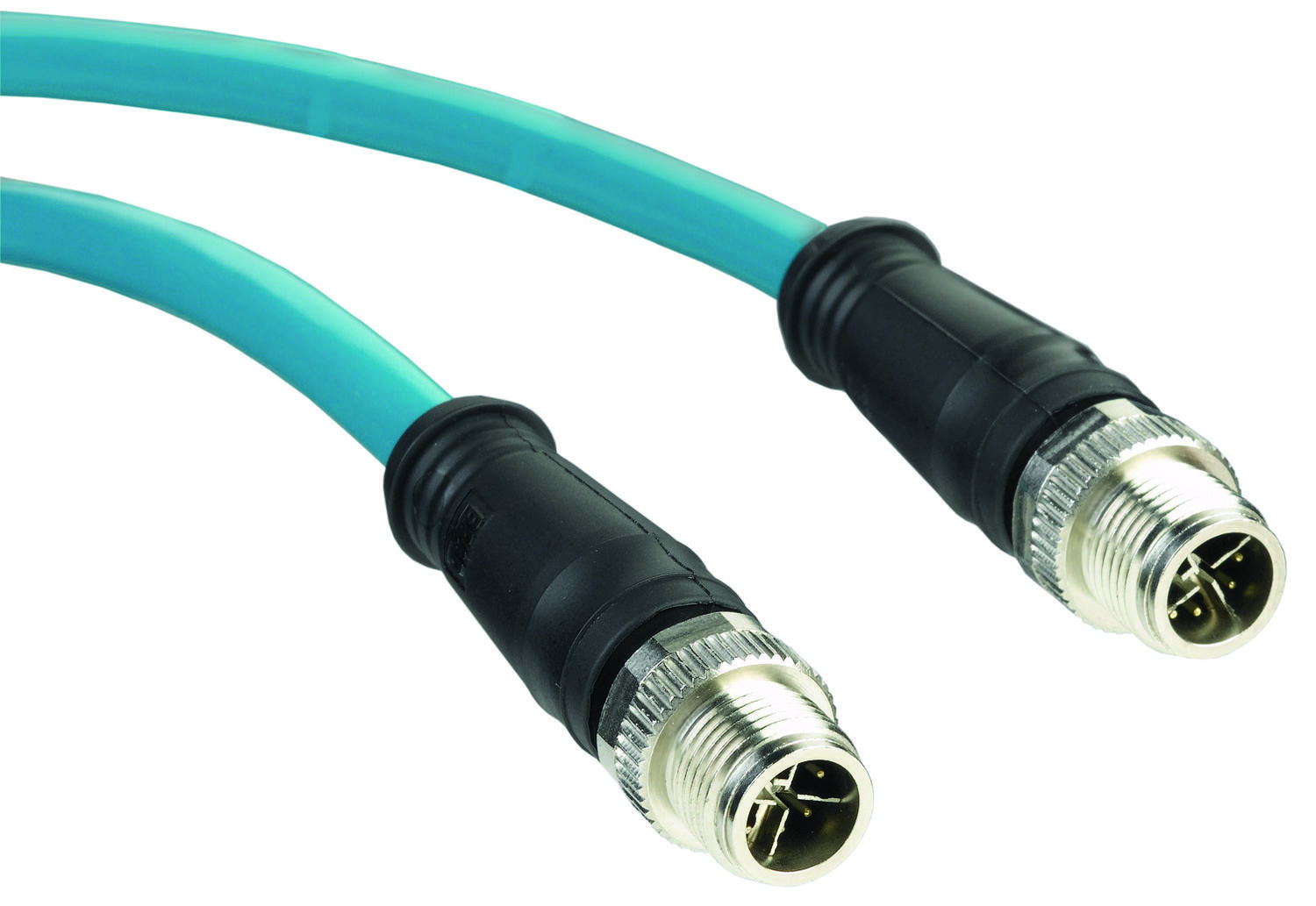 M12 välikaapeli uros-uros