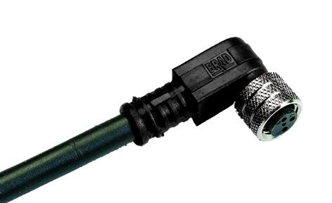 M8 fully groated cabel, angled female