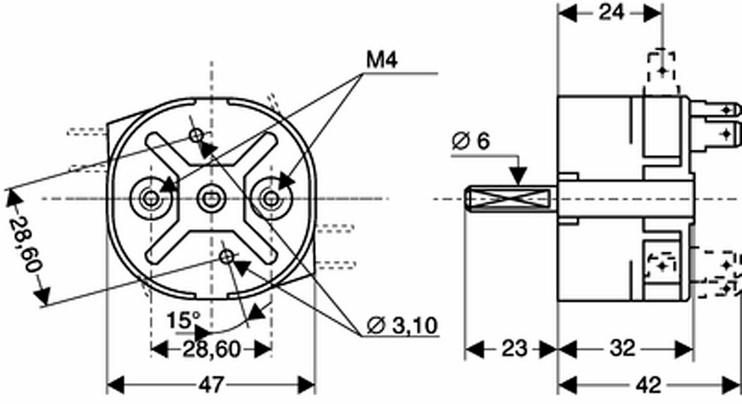 Mekaaninen ajastinkello mitat
