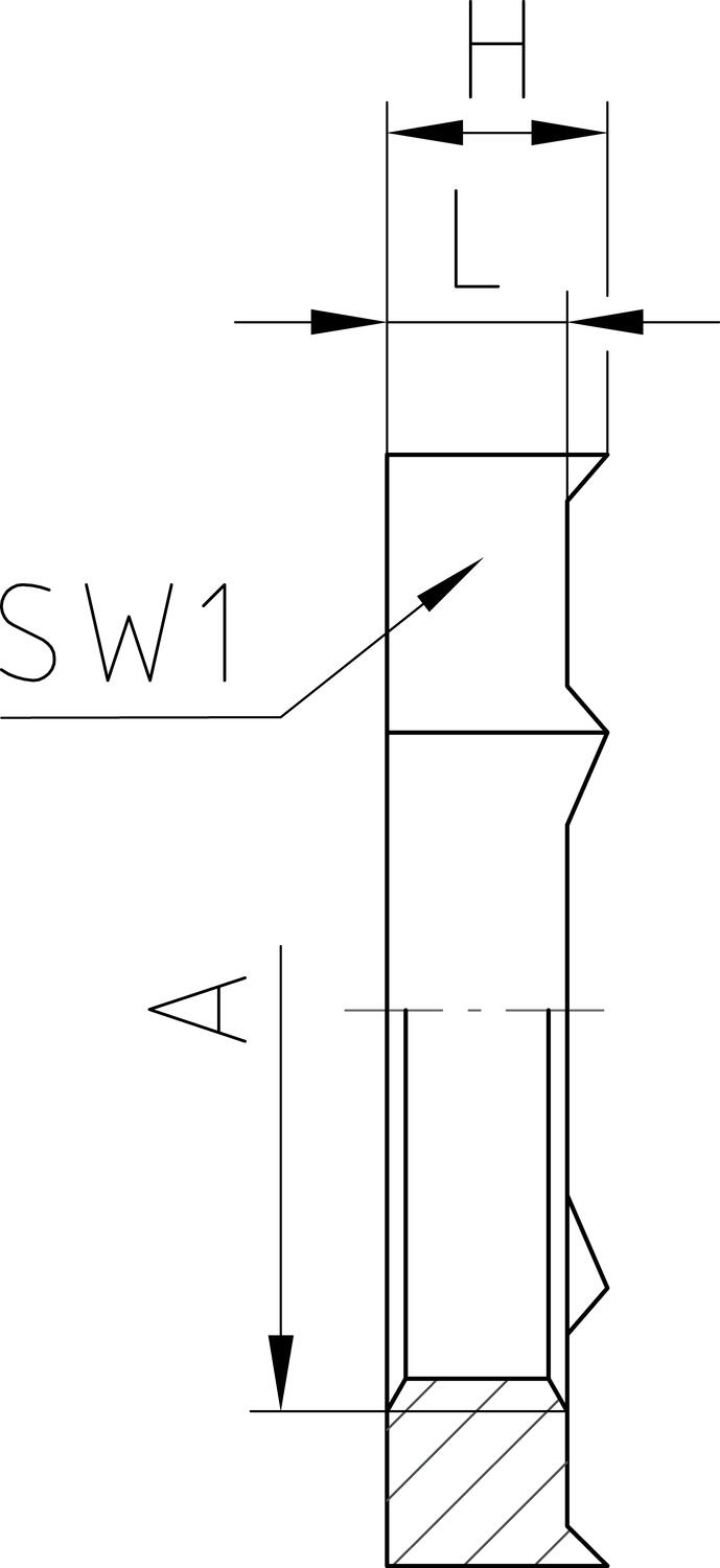 Messinkiset EMC-vastamutteri, PG-kierre