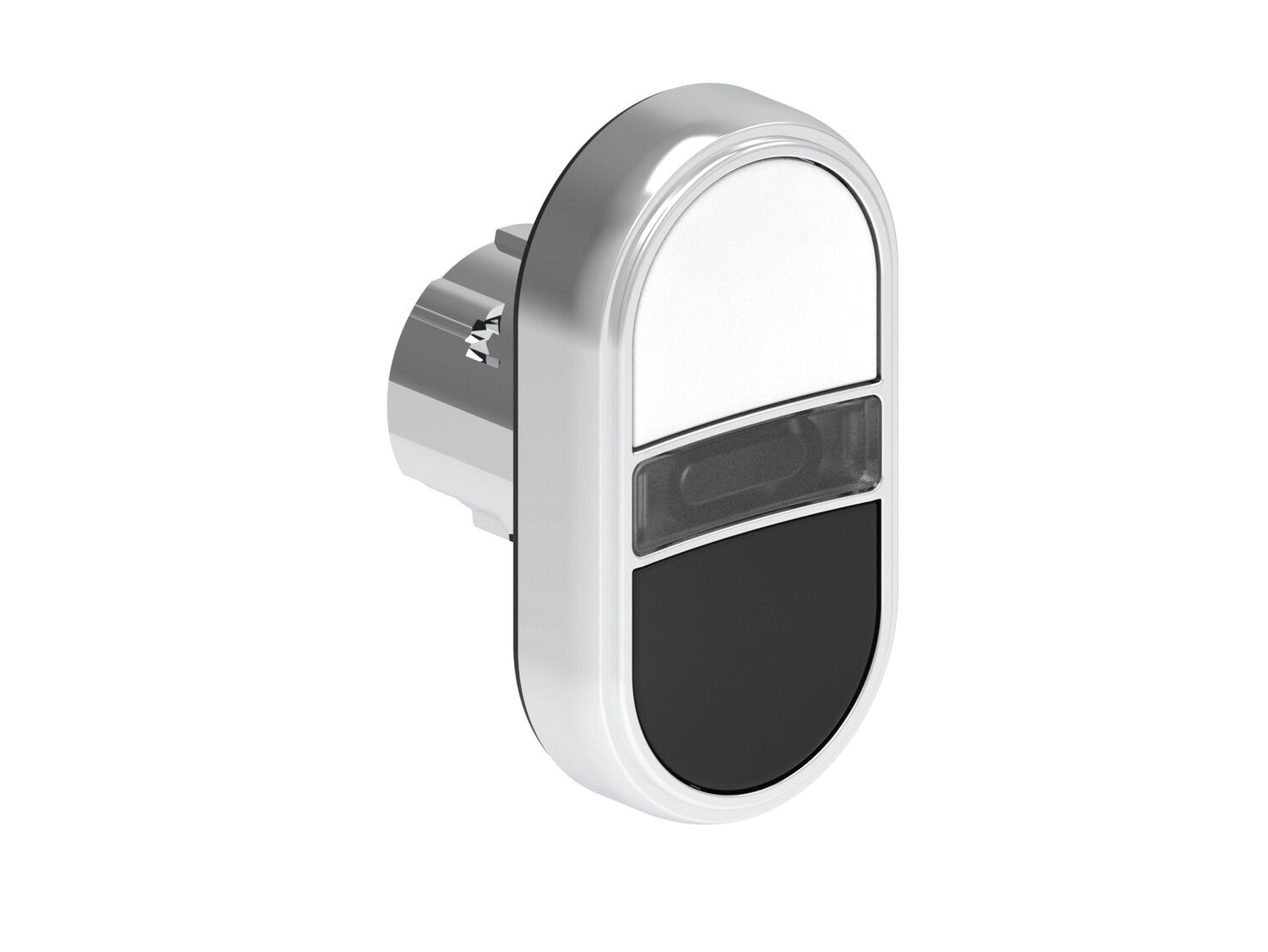 Metallinen monitoimipainike valkoinen/musta