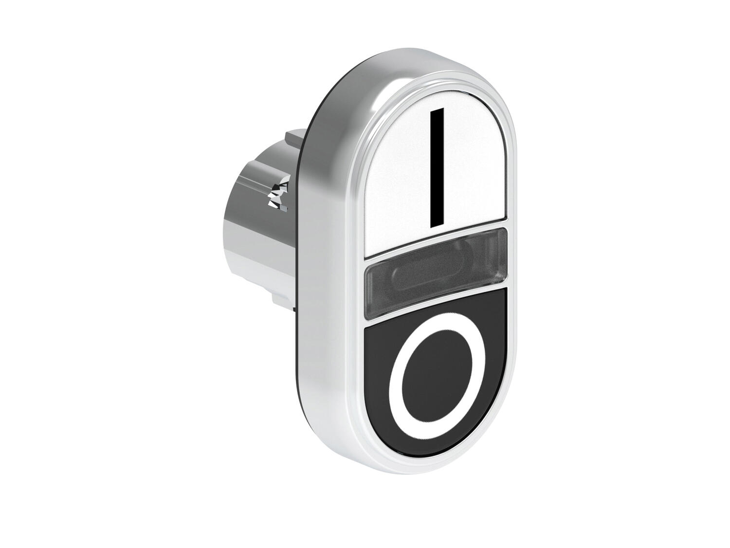 Metallinen monitoimipainike valkoinen/musta