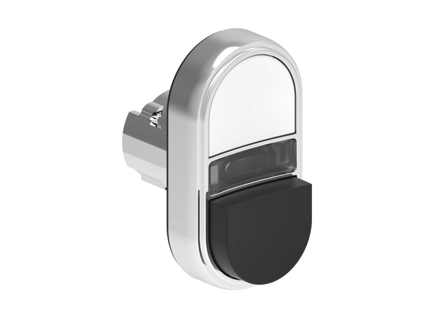 Metallinen monitoimipainike valkoinen/musta