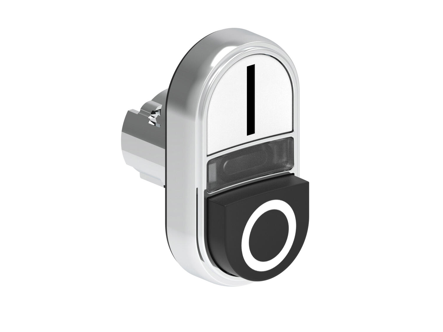 Metallinen monitoimipainike valkoinen/musta