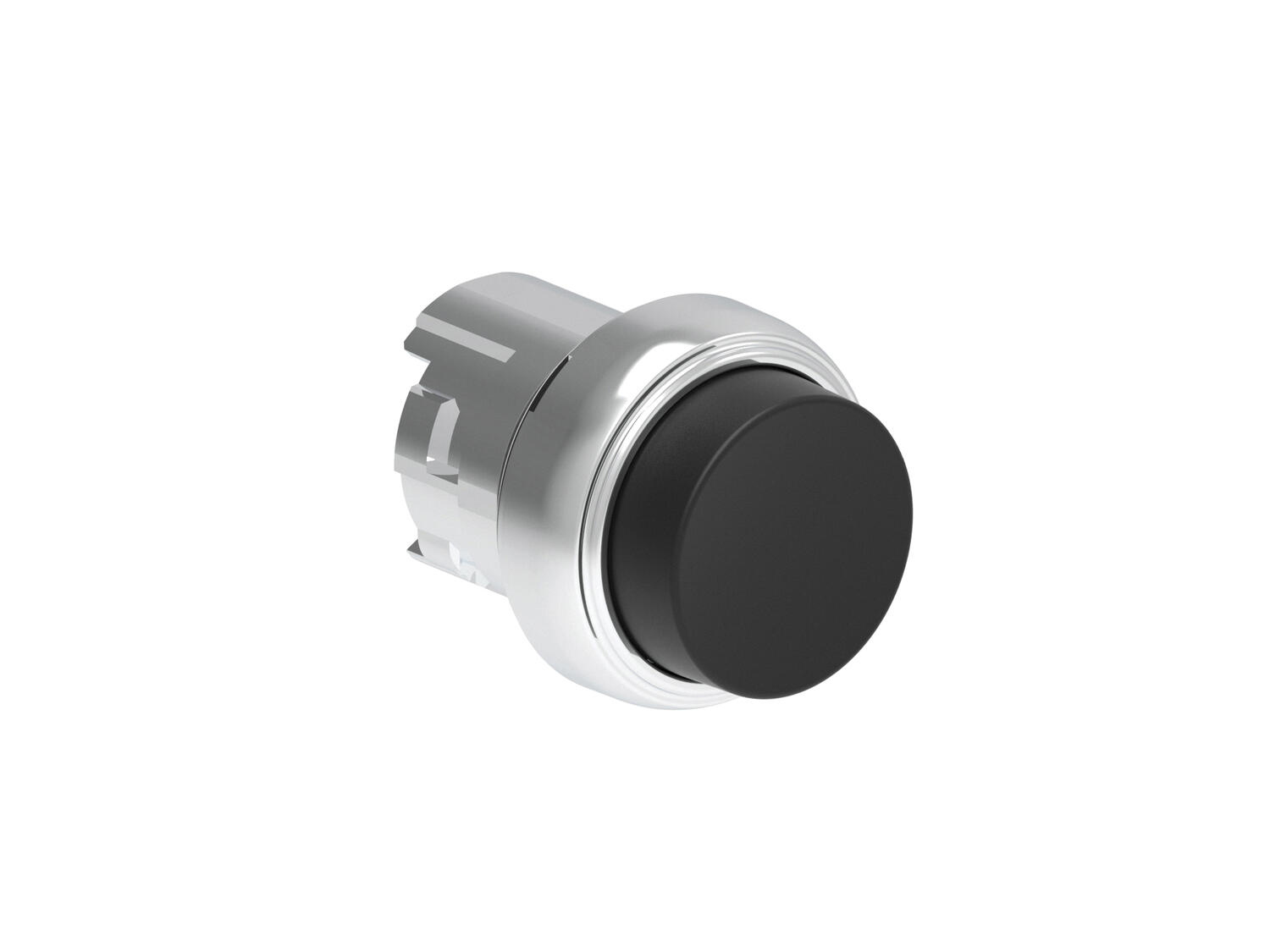 Metallinen painike musta palautuva