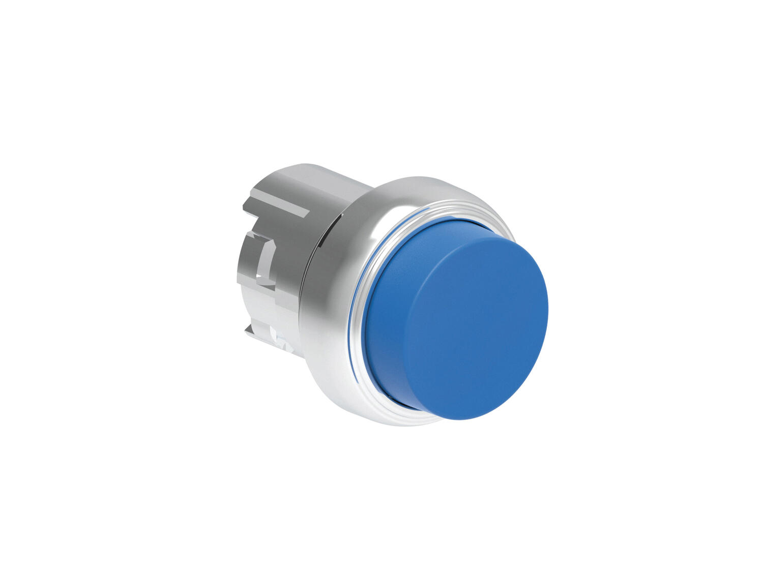 Metallinen painike sininen palautuva