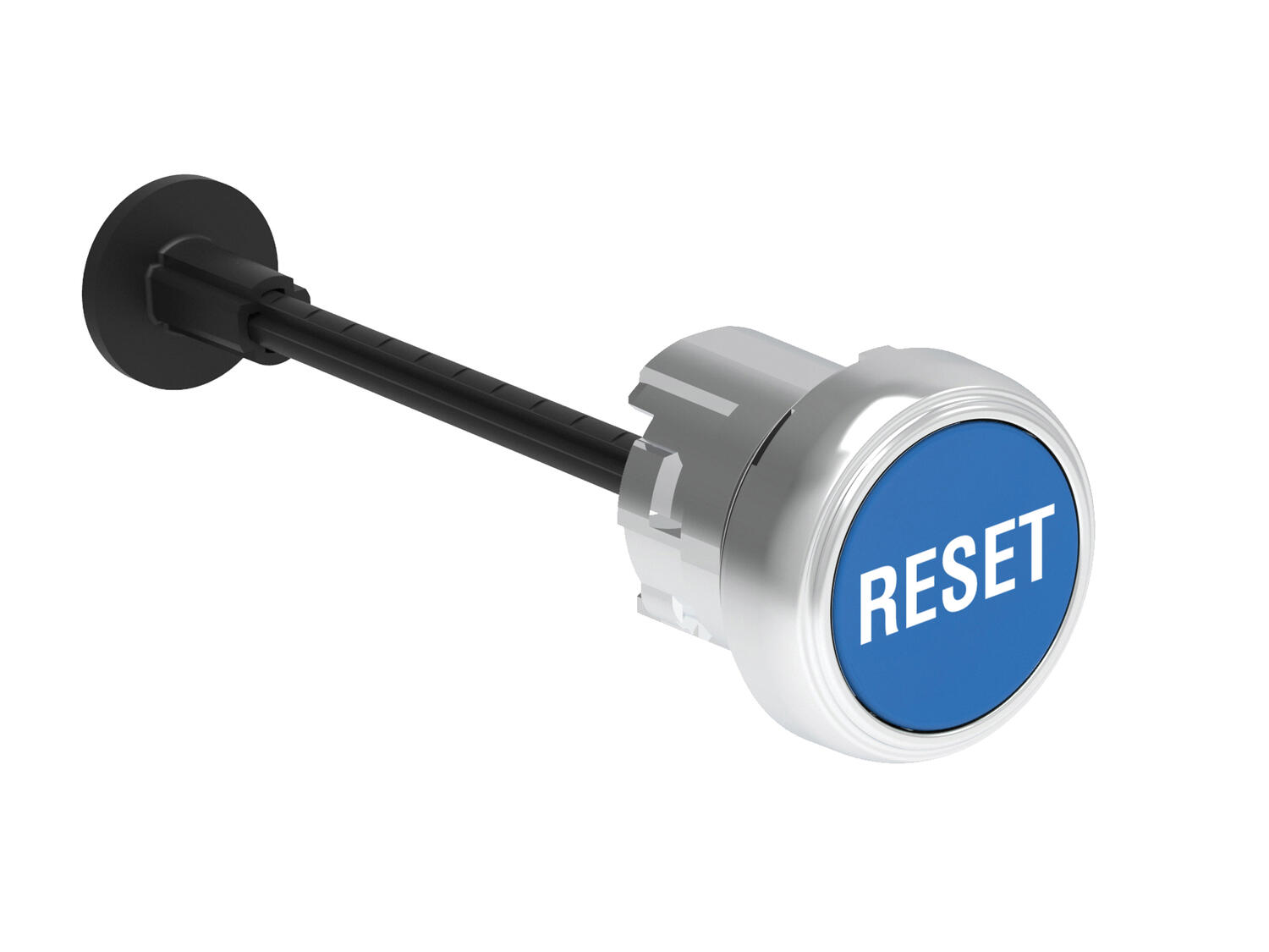 Metallinen palautuspainike sininen
