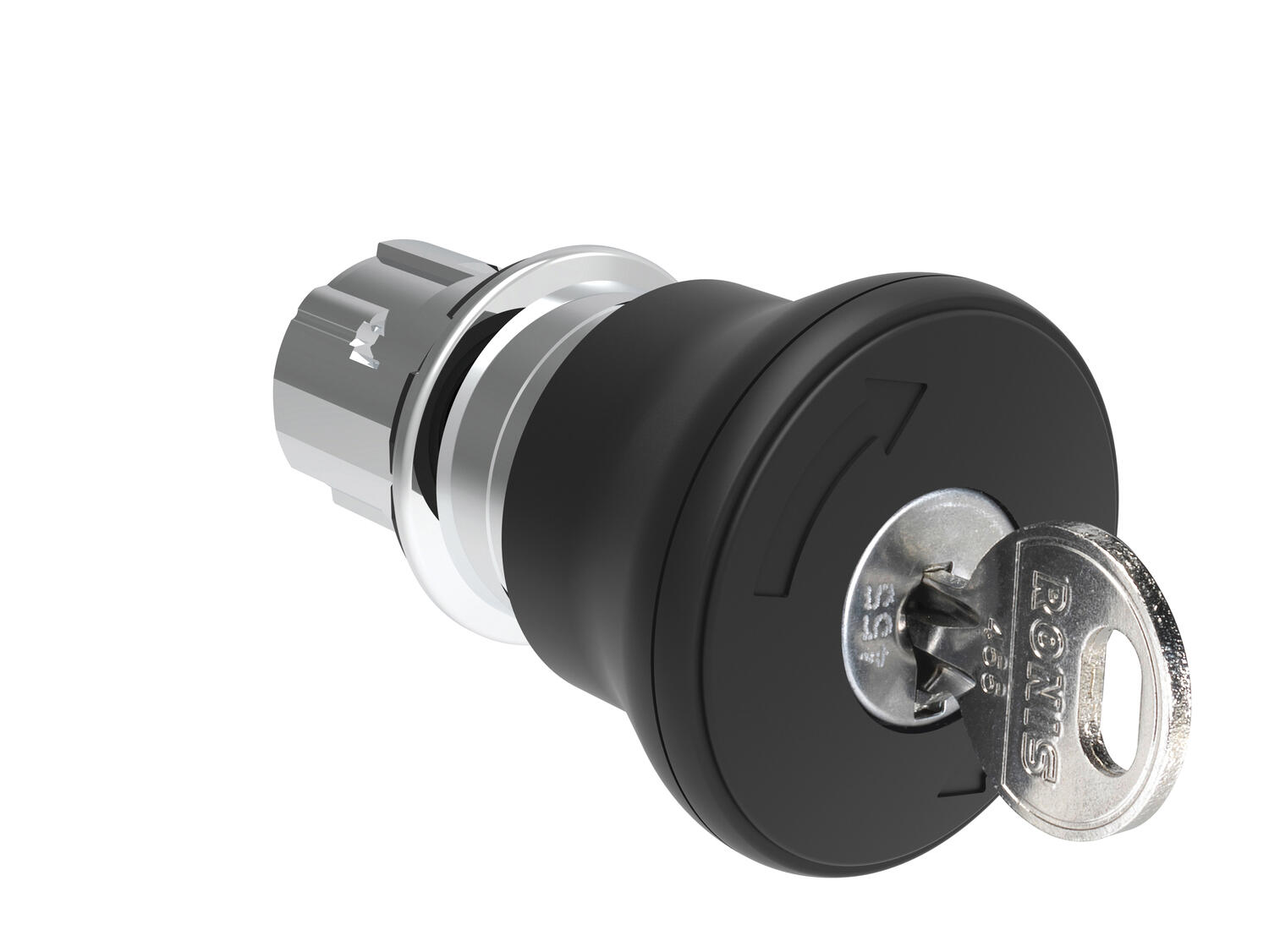 Metallinen sienipainike musta