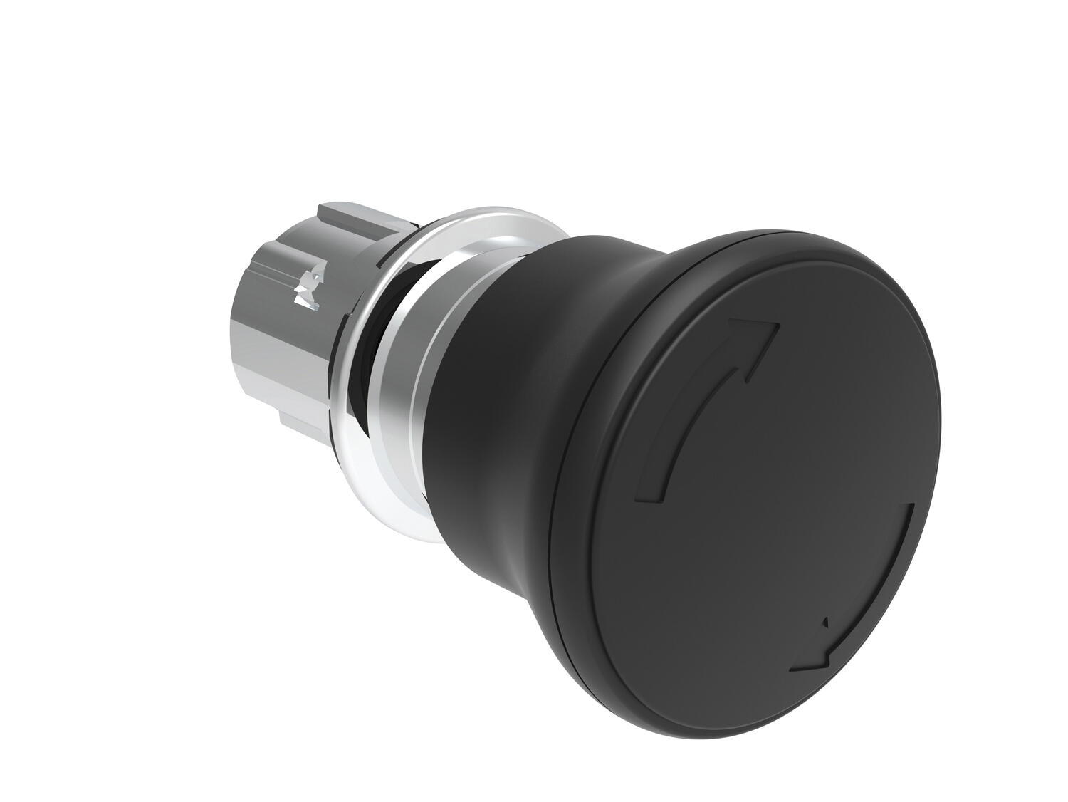 Metallinen sienipainike musta vetopalautuksella