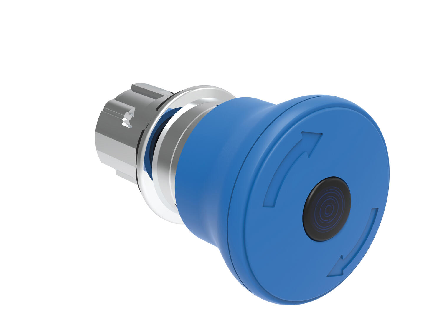 Metallinen sienipainike sininen kiertopalautuksella