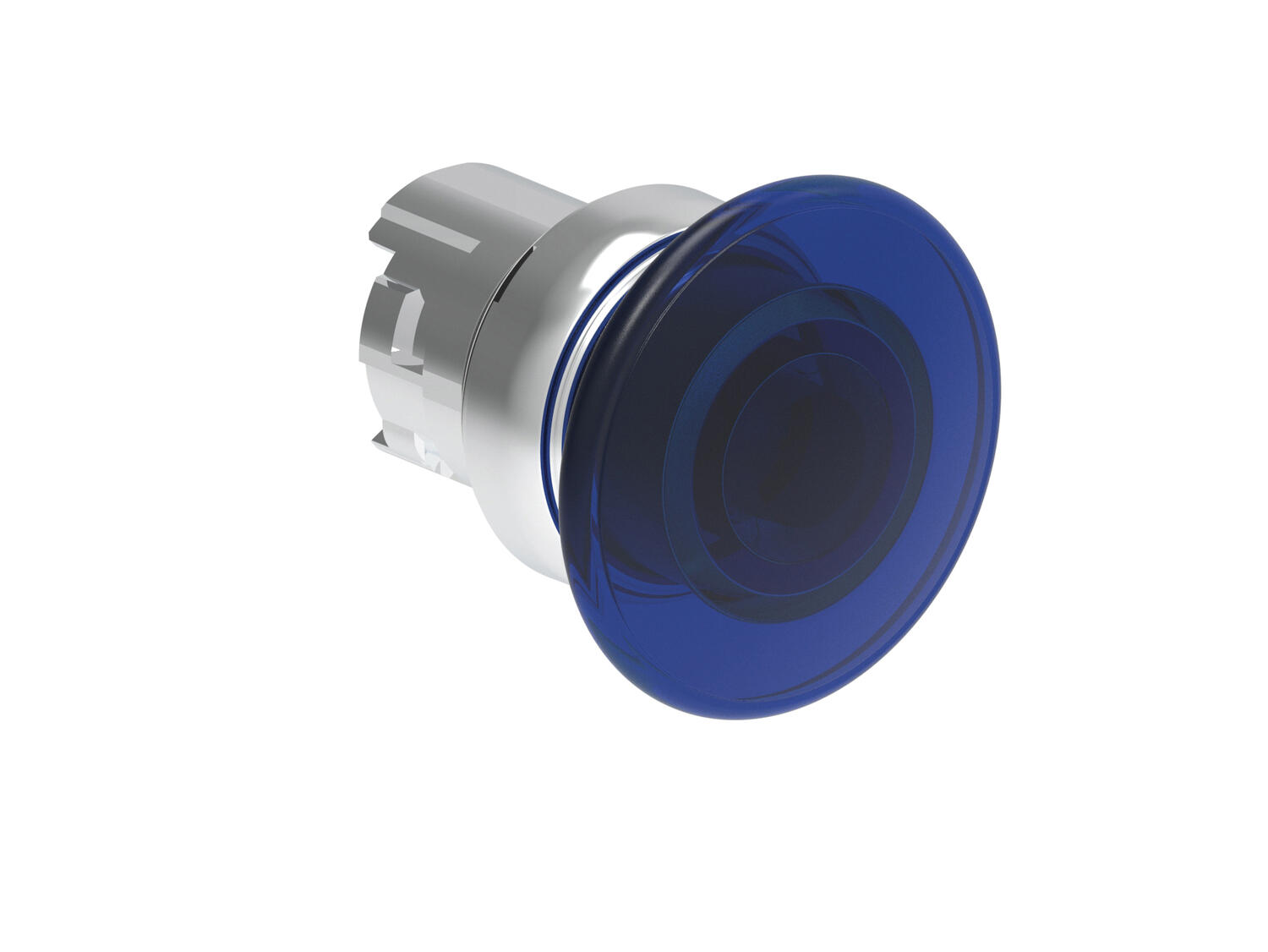 Metallinen sienipainike valkoinen palautuvana