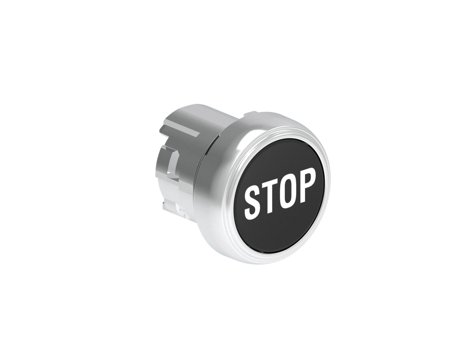 Metallinen tasopainike musta palautuva