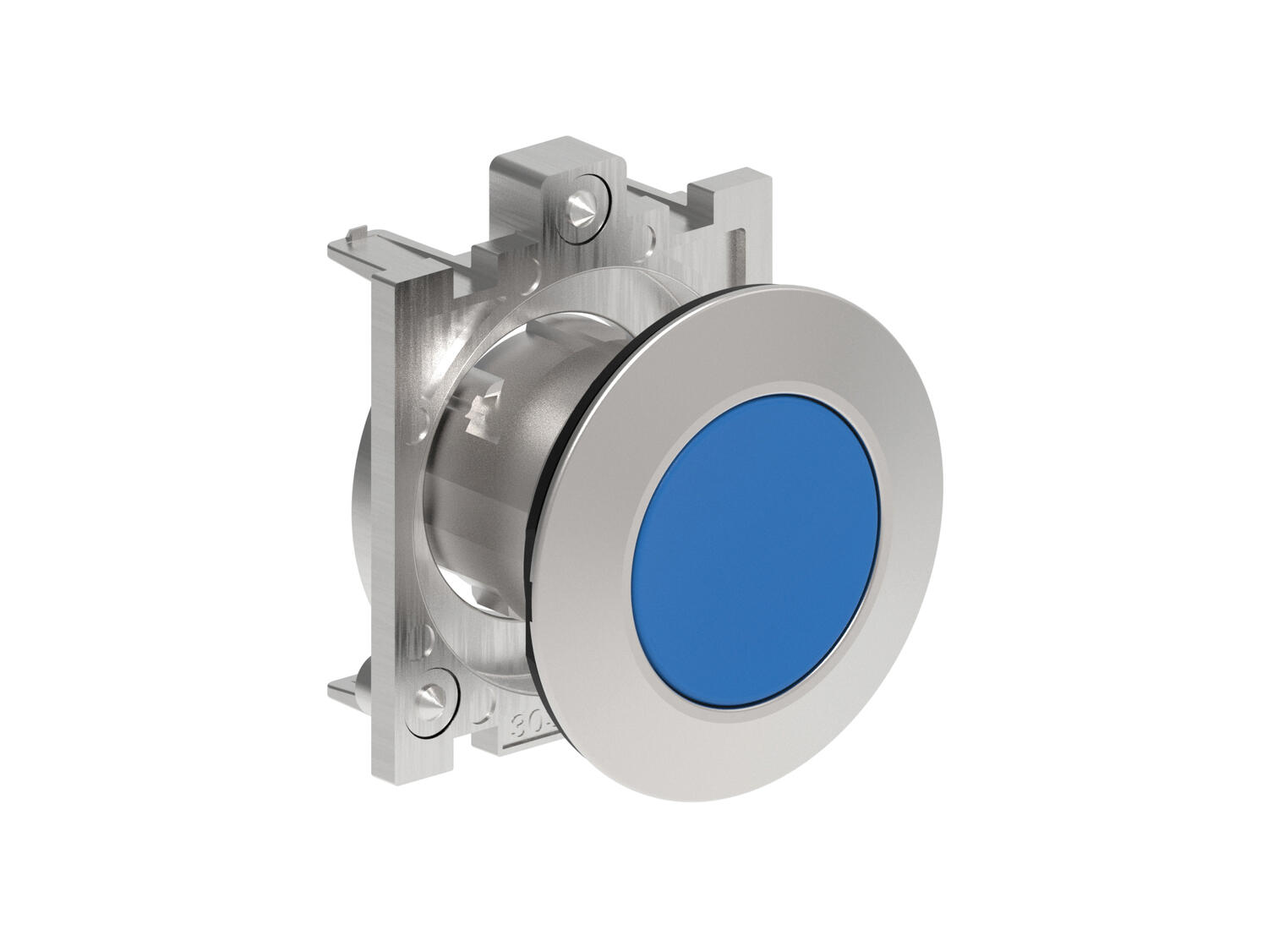 Metallinen tasopainike sininen