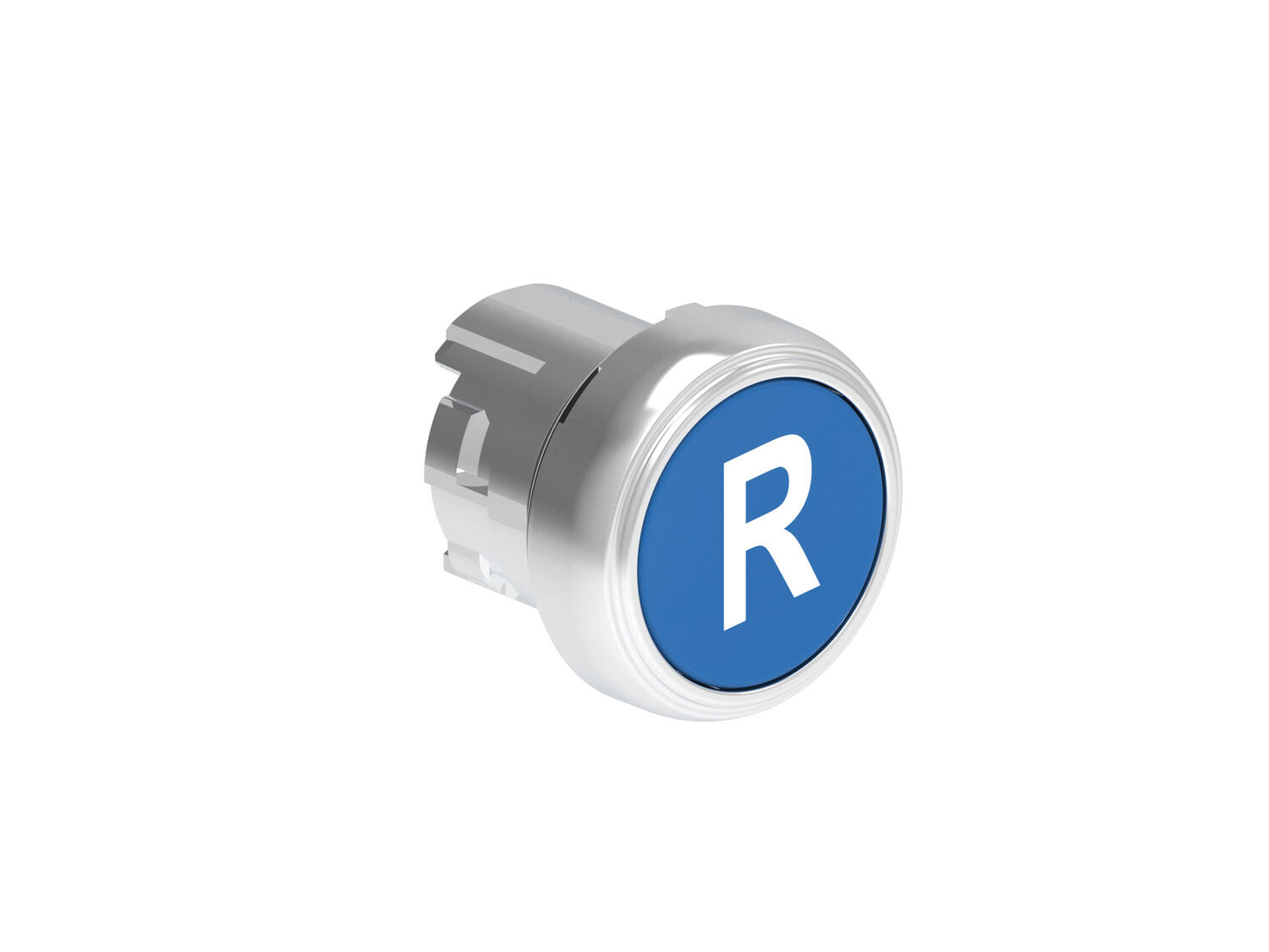 Metallinen tasopainike sininen palautuva