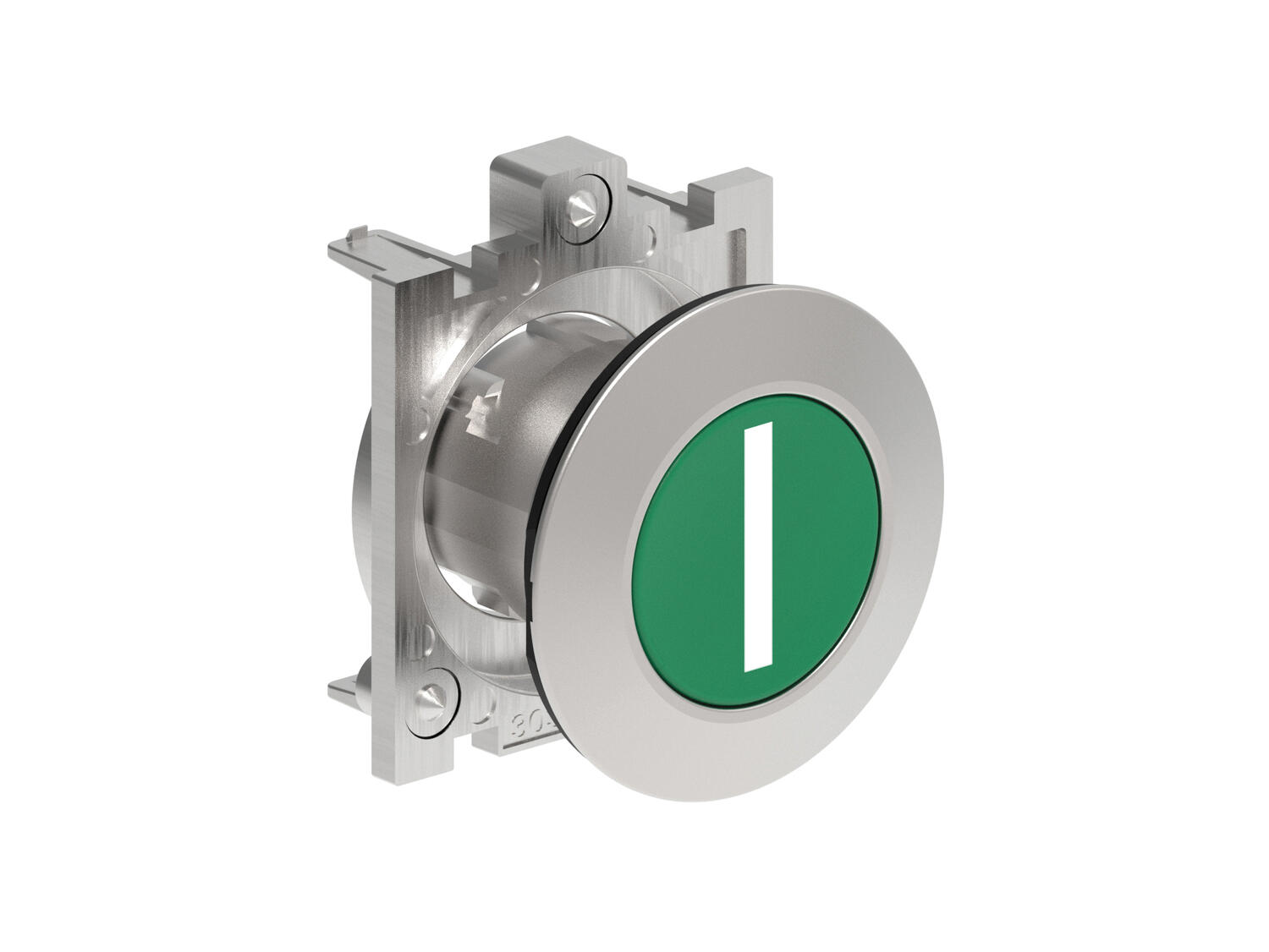 Metallinen tasopainike vihreä